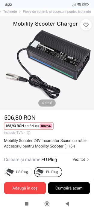 Încărcător baterie cărucior persoane cu dizabilități, haveboard have