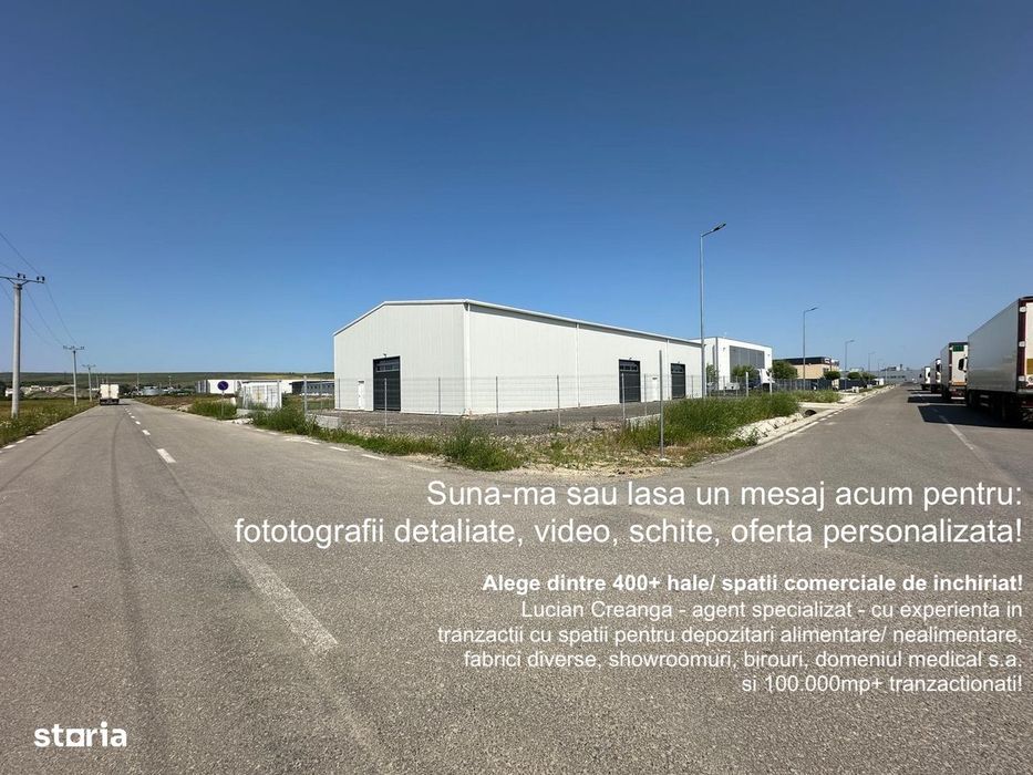 Hala/ showroom pe colt, 598mp, sos. centura Iasi