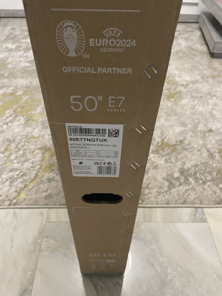Televizor QLED Smart HISENSE 50E7NQ, Ultra HD 4K, HDR, 126cm, Nou