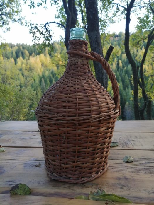 Damigeana sticla cu nuiele impletite