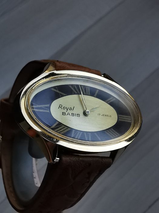 Ceas Royal Basis -Întoarcere manuala -50 mm- Funcționează excelent !