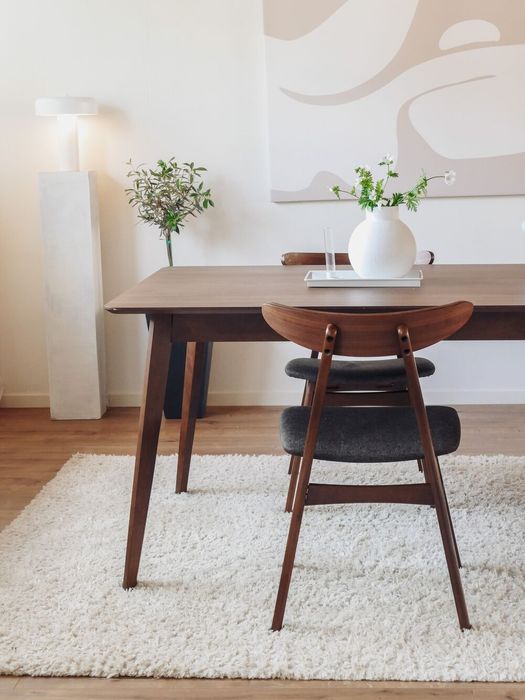 NOU Masă dining "MADOX", 150/90cm, mdf, nuc