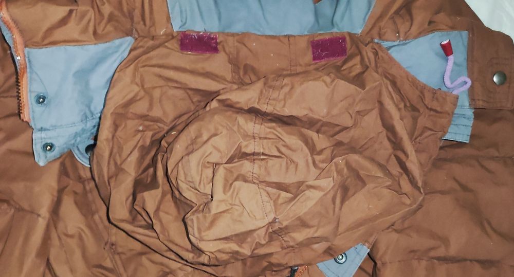 Пуховик много карманов теплый 48-50 недорого.