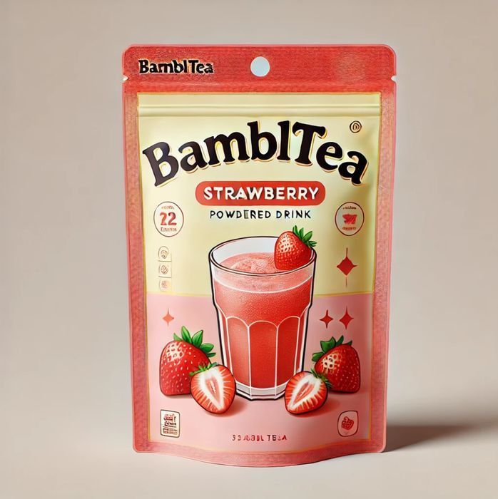 Клубничный чай Bambltea 1 кг для Bubble Tea, Джемы, Сиропы, Тапиока