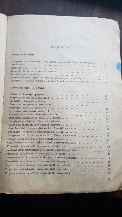 Vand manual de gramatica romana cls. 8-a din 1975  | Invatamant