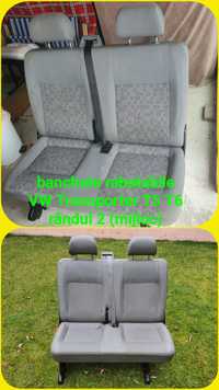 Bancheta scaun dublu mijloc 2 locuri Vw Transporter T5 T6 Caravelle