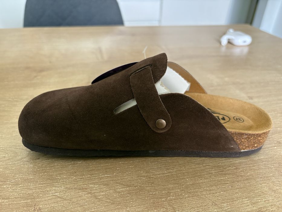 Велурени обувки тип Birkenstock