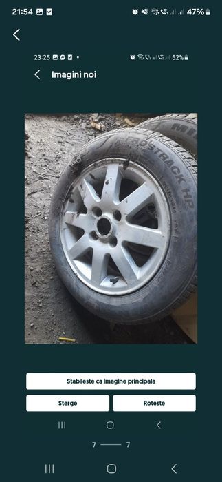 Vând 2  jante R 14 ford Ka au și anvelope 165 70 14 iarna bune ca noi