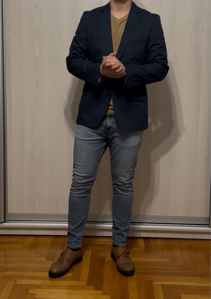 Sacou Casual Barbati Bleumarin