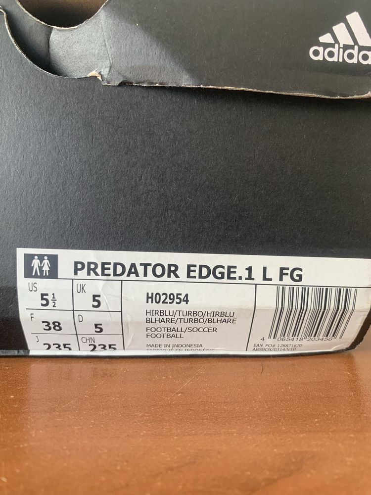 Бутонки Adidas Predator Edge.1 38н.
