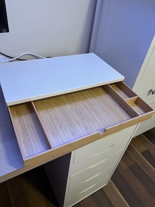 Suport monitor cu sertar ELLOVEN, Ikea