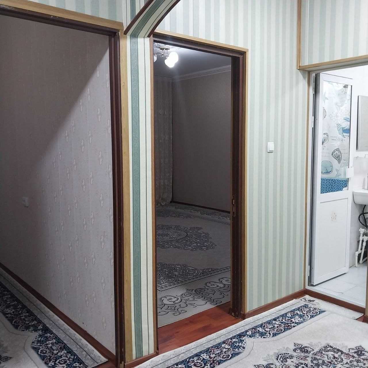 Сергели Дустлик 2  1 ком 49м² переделанная в 2х ком с ремонтом 1 этаж