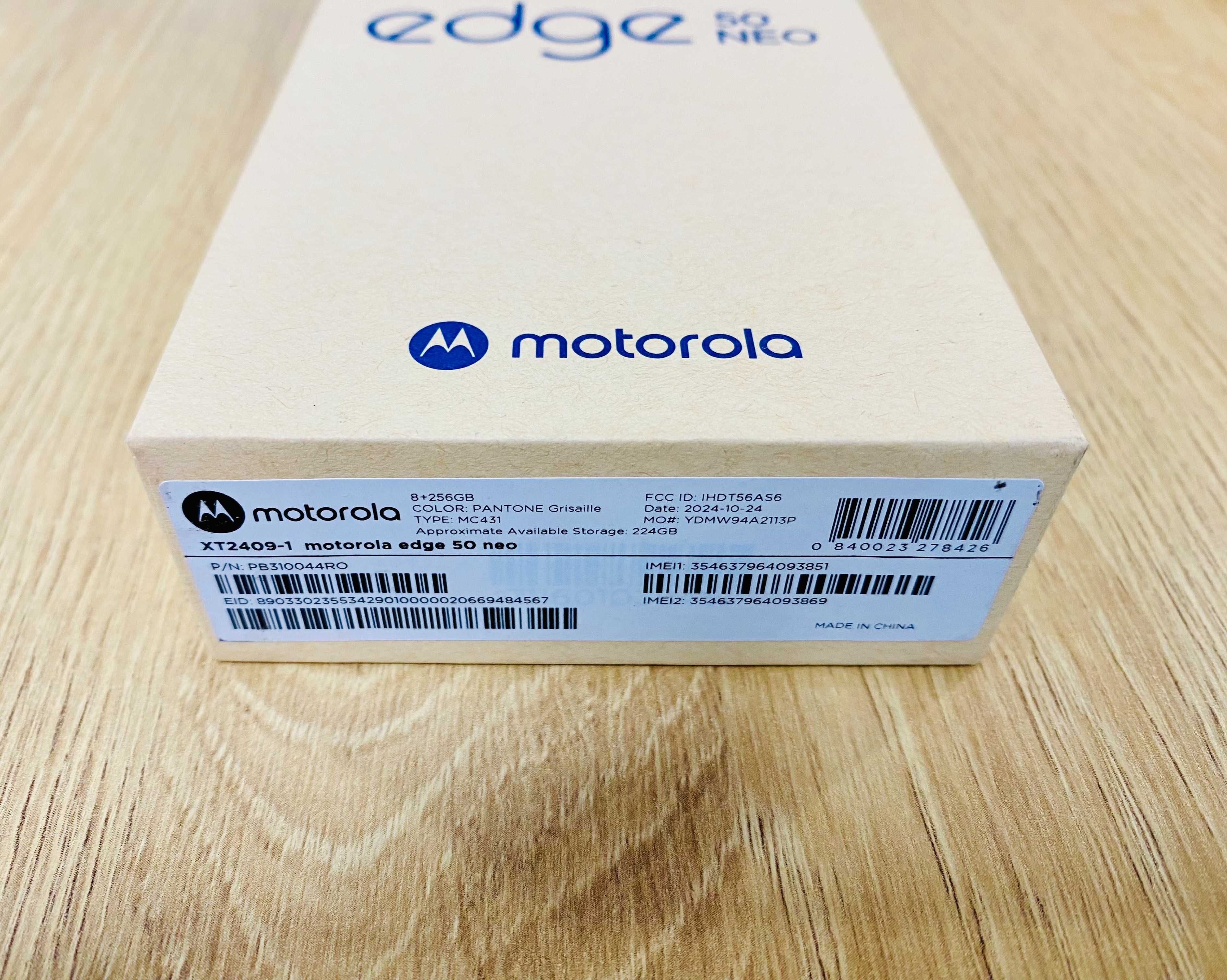 НОВ !!! Motorola Edge 50 Neo, 256GB, 8GB RAM, 5G, Pantone Nautica Blue