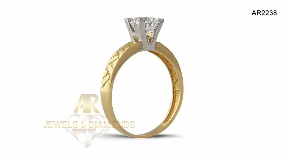 Inel Aur 14 K model nou deosebit ARJEWELS&DIAMONDS(AR2238)