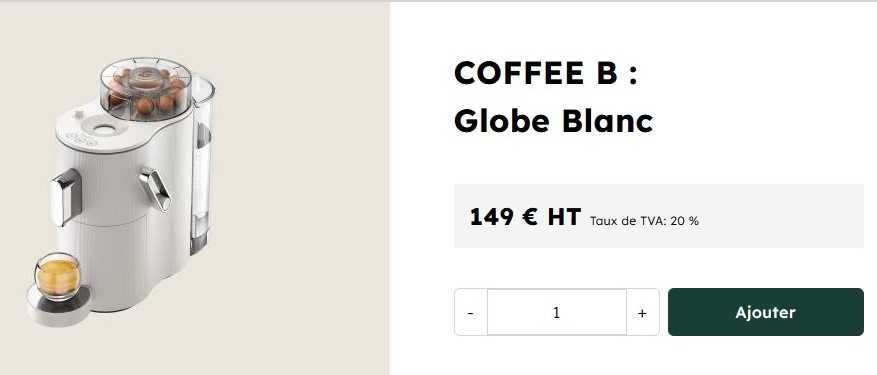 Aparat de cafea Coffee B Royal 19 BAR presiune lucru NOU