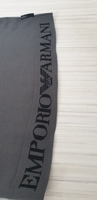Emporio Armani Wool Knit Made in Italy M ОРИГИНАЛ Мъжки вълнен Пулов