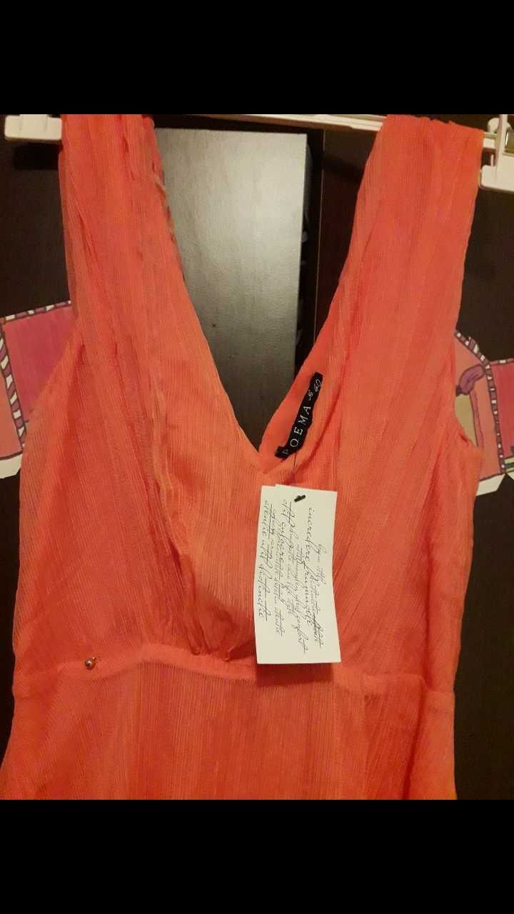 Vand rochie Poema, portocaliu neon.