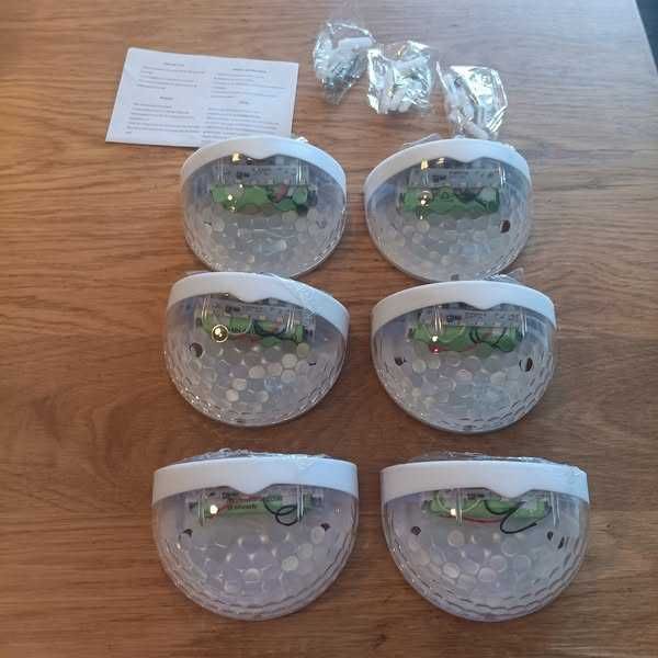 НОВИ! Соларни LED лампи за градина, 6 броя, водоустойчиви