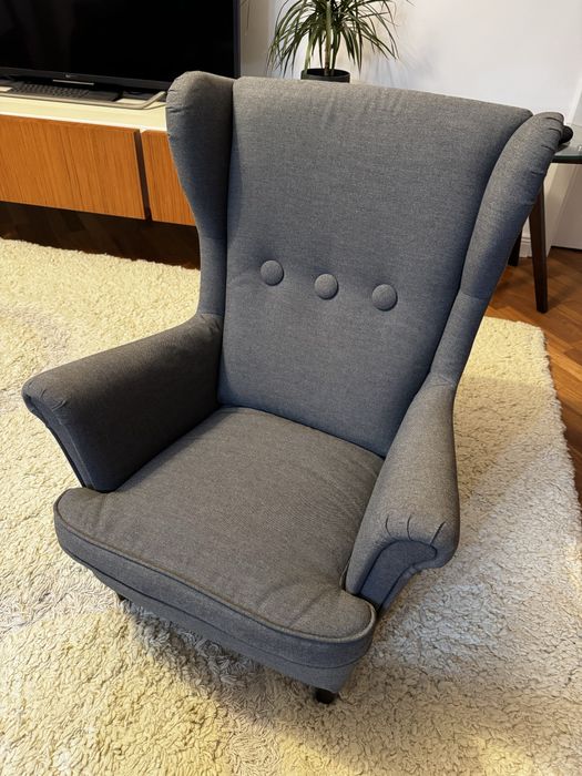 Vand fotoliu pentru copii Strandmon, gri, IKEA