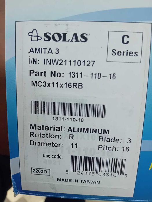 Elice motor Mercury 25-70 cp