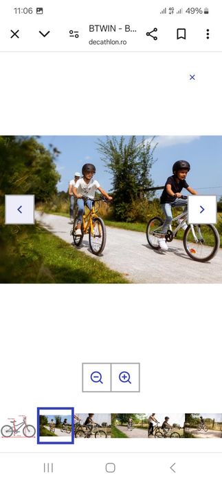 Bicicletă polivalentă Riverside 100 20" alb copii
Bicicletă polivalent