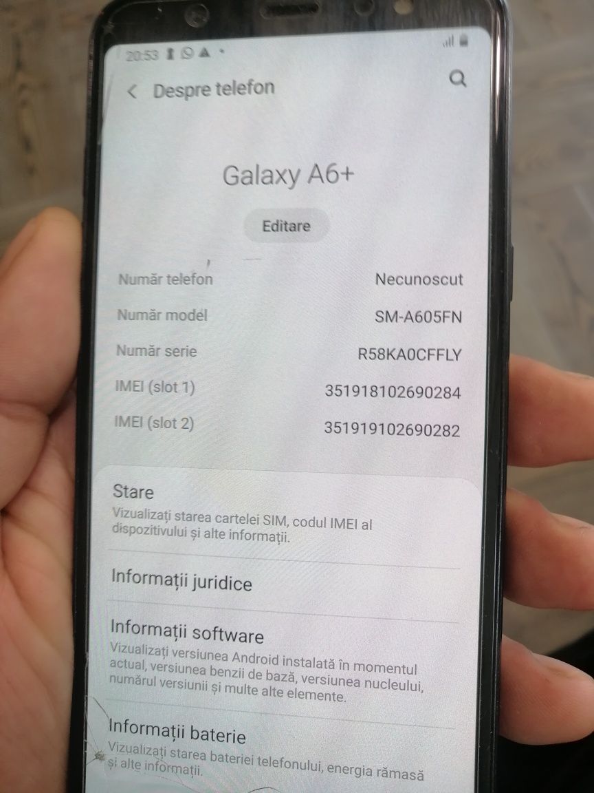 samsung galaxy A6 plus