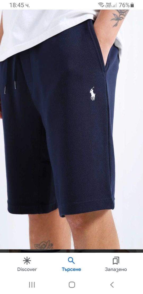 POLO Ralph Lauren Double Knit / M НОВО! ОРИГИНАЛ! Мъжки Къси Панталони