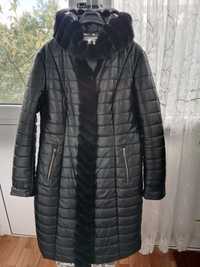 Продам зимнию куртку удлиненную   из экокожи размер 54