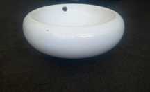Lavoar ceramic tip bol cu preaplin, pentru blat – diametru 50 cm