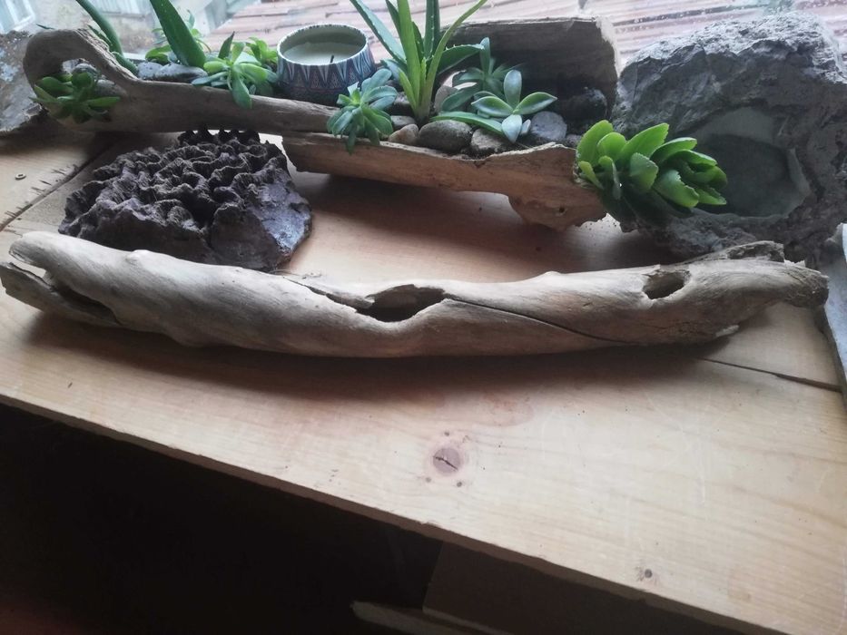 Ръчни дървени саксии