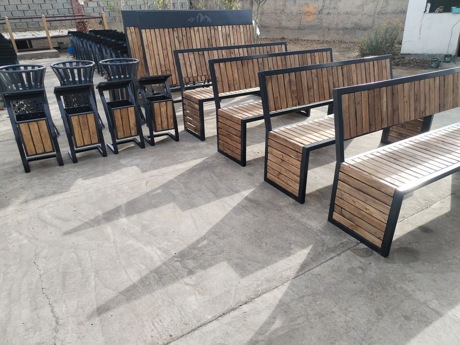 Скамеика урна лавка биседка