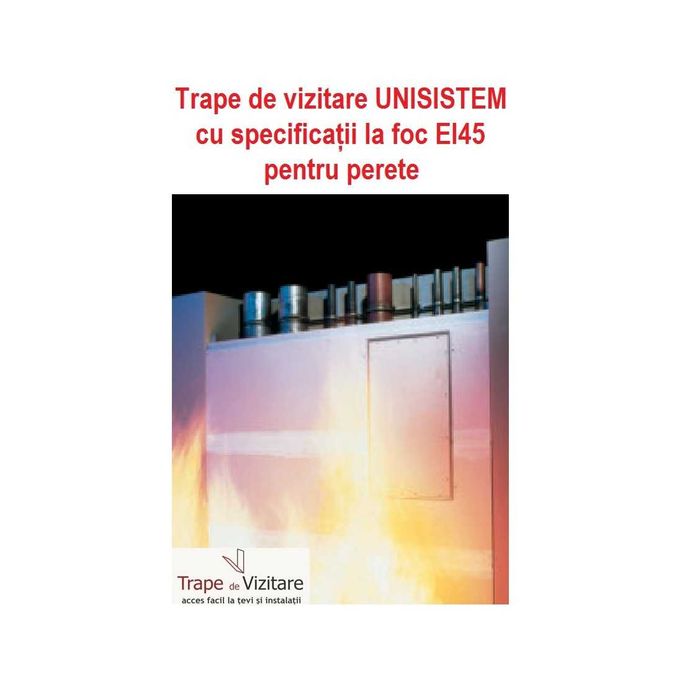 Producem trape de vizitare EI45 (EI30) pt pereti si ghene instalatii