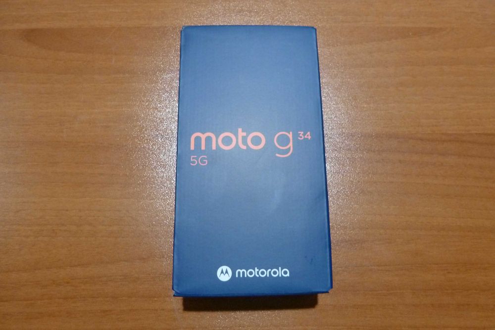 Нов Motorola Моto G34 5G, 8/128GB, 120 Hz дисплей, неразпечатан