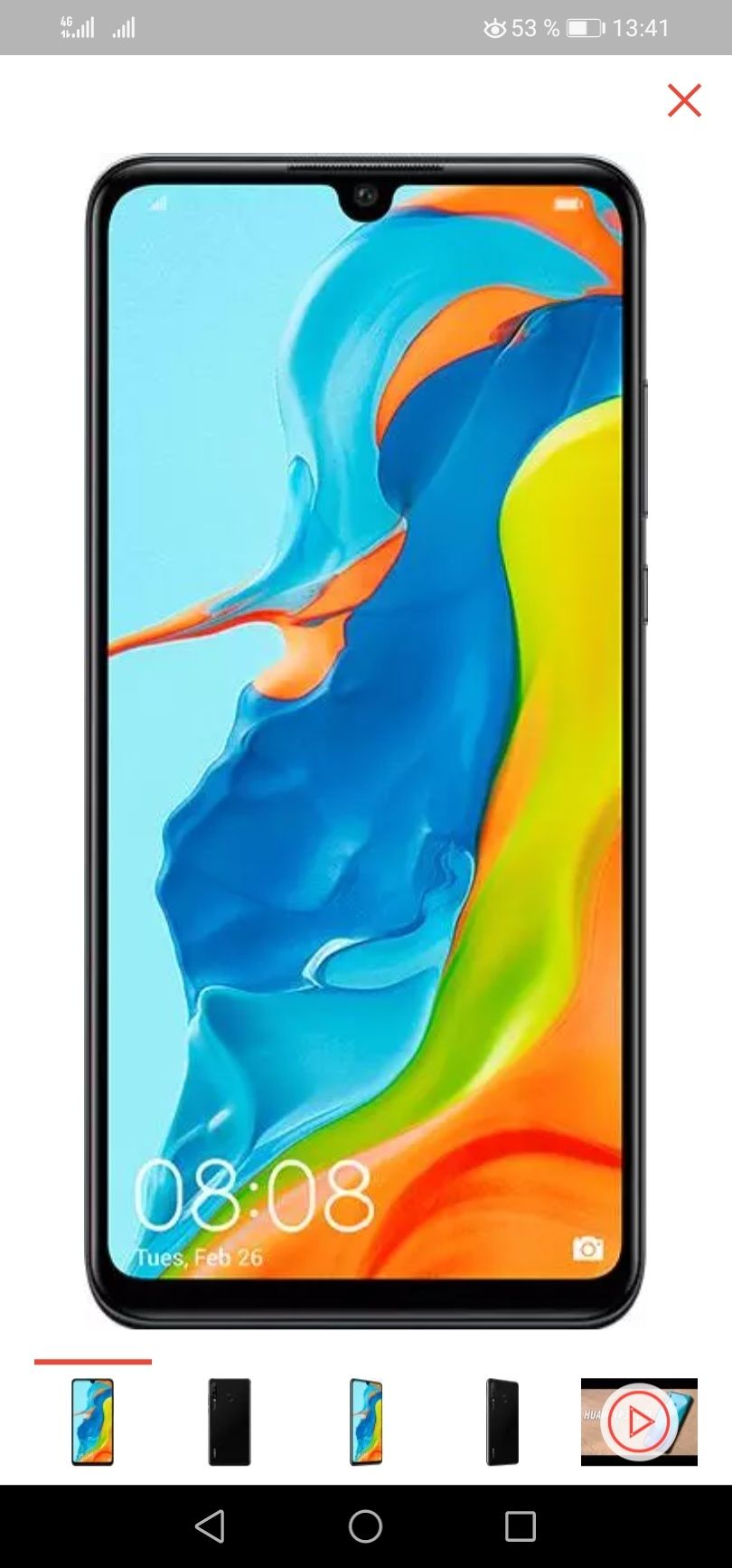 Huawei P 30 lite 128 MG, черный