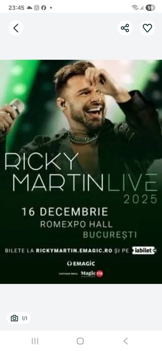 Bilete Ricky Martin
