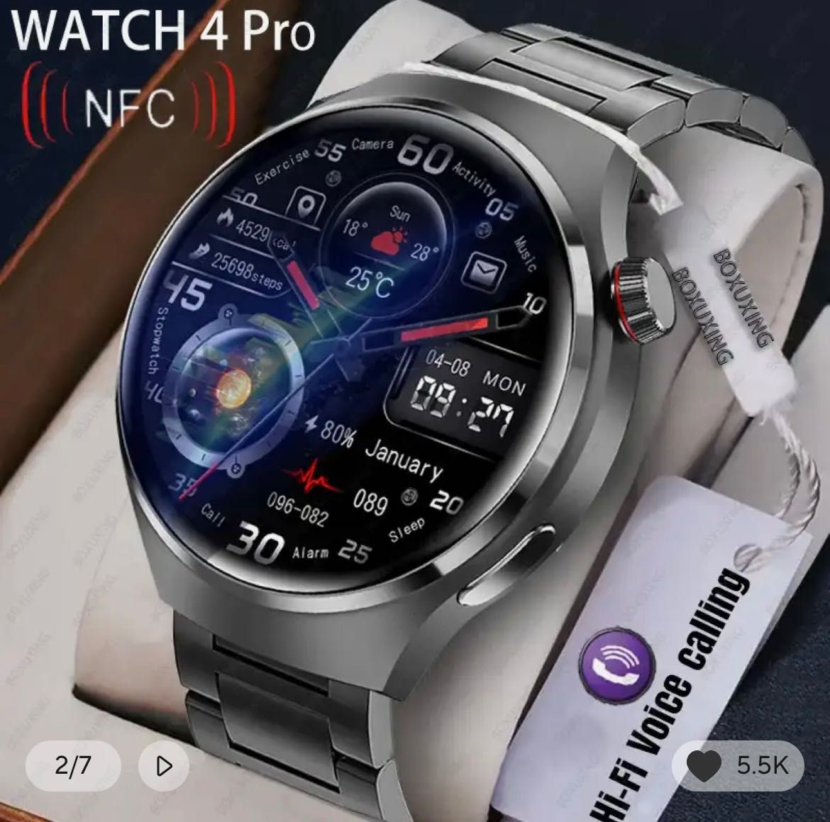 Smart Часовник GT4 Pro Нов!