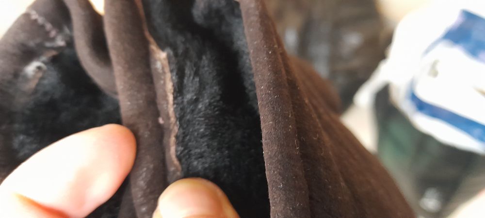 Ръкавици естествена кожа и платнени