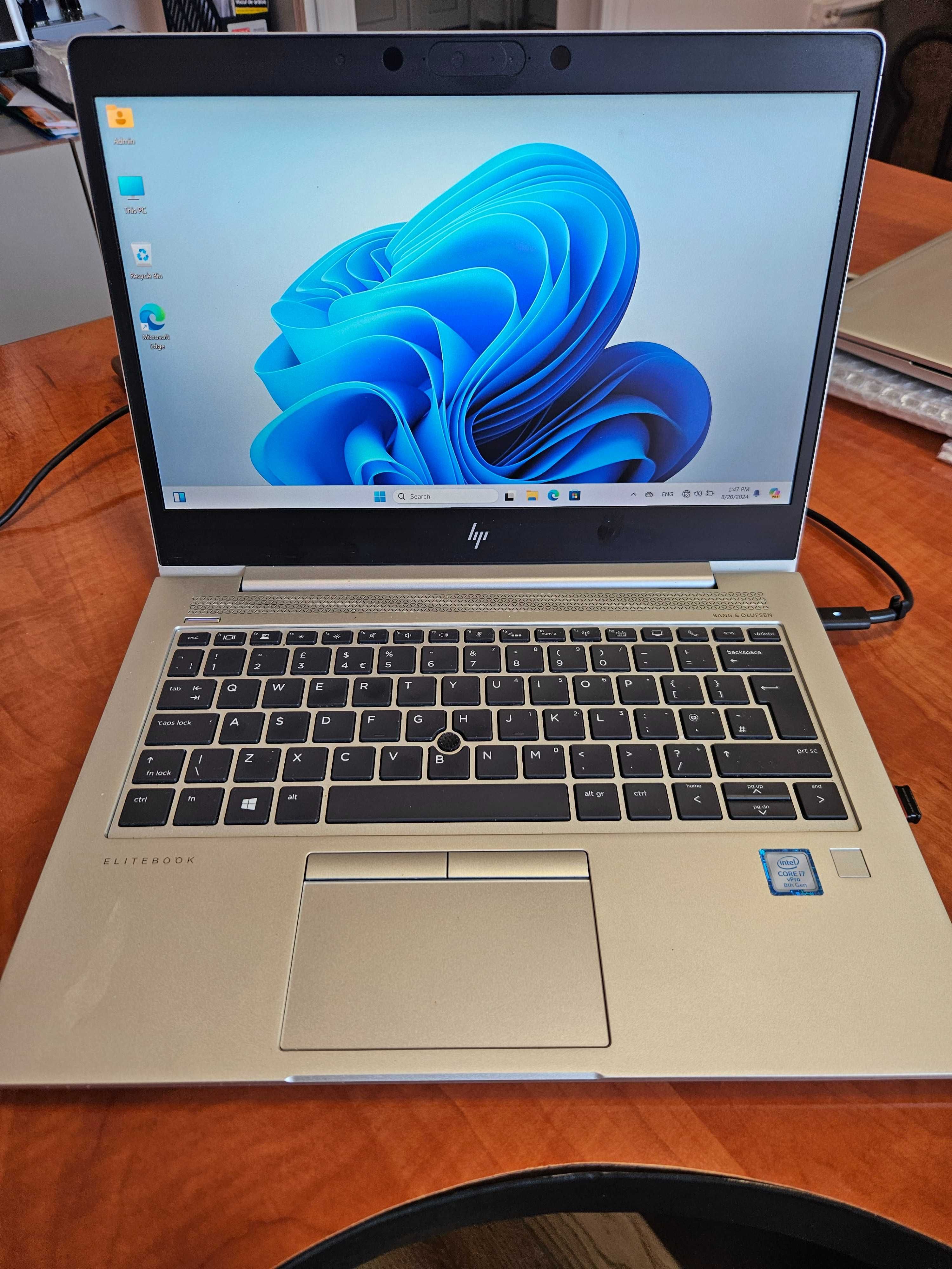 HP EliteBook 840 G5 14", Core(TM) i5 8th Gen, 16 GB RAM, 256 GB NVMe