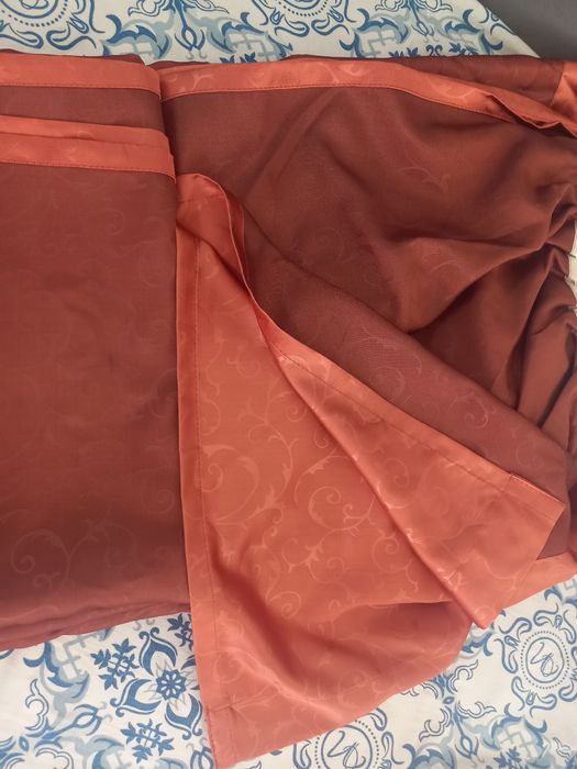 Шторы кирпично коричневые