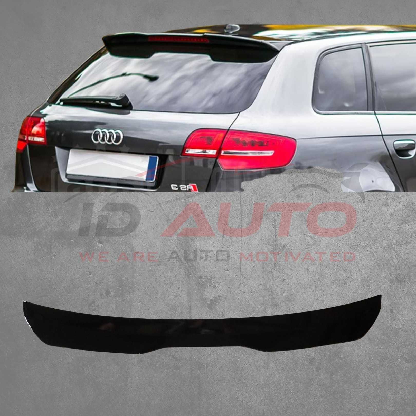 Тунинг лип спойлер Audi A3 8P (2010–2013), черен гланц, ауди а3