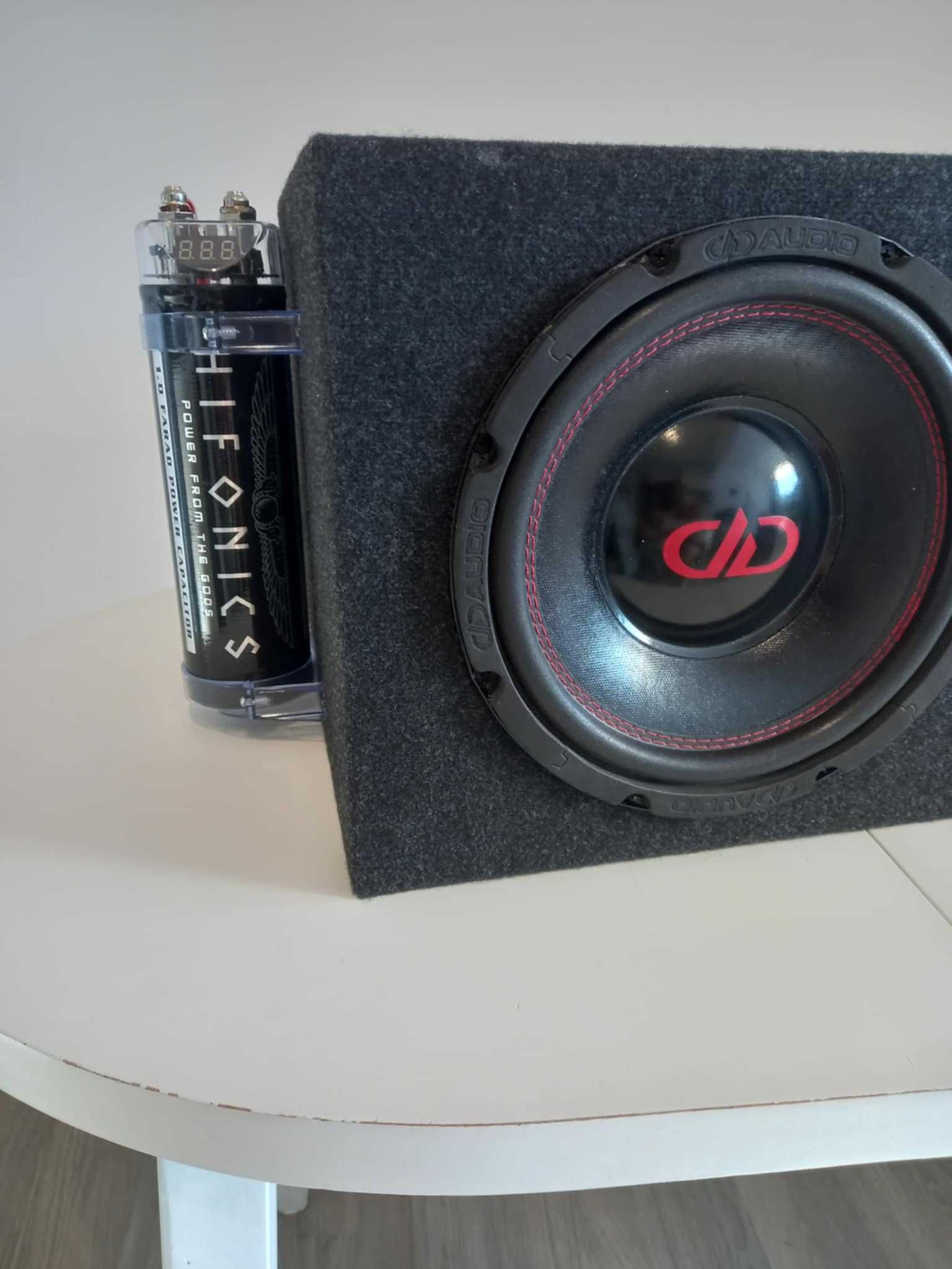 Субуфер 10" Моноблок и Кондензатор DD Audio DLS Hifonics