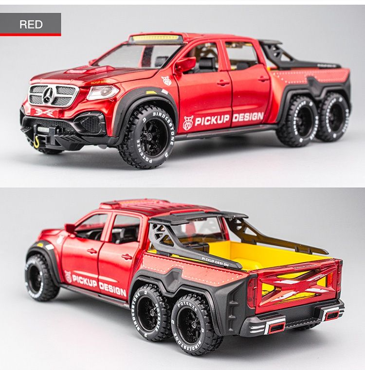 Macheta auto Mercedes-Benz X Class 6x6, scara 1:28