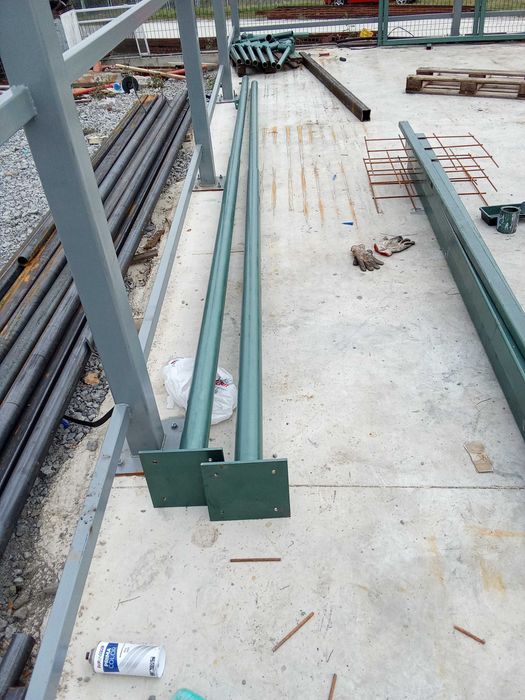 Улични стълбове,шест метра със рогатка!