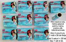 Rola scame haine par blana animale set mini rezerve hartie adeziva
