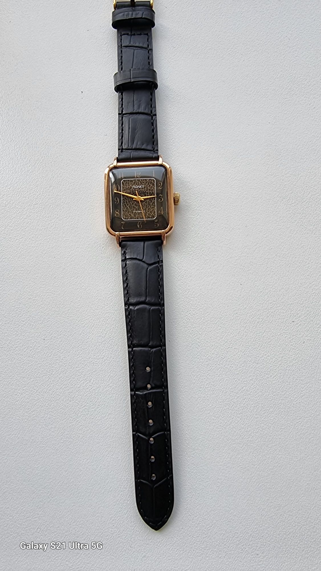 Золотые мужские часы “Полёт” 583 проба, в отличном состоянии