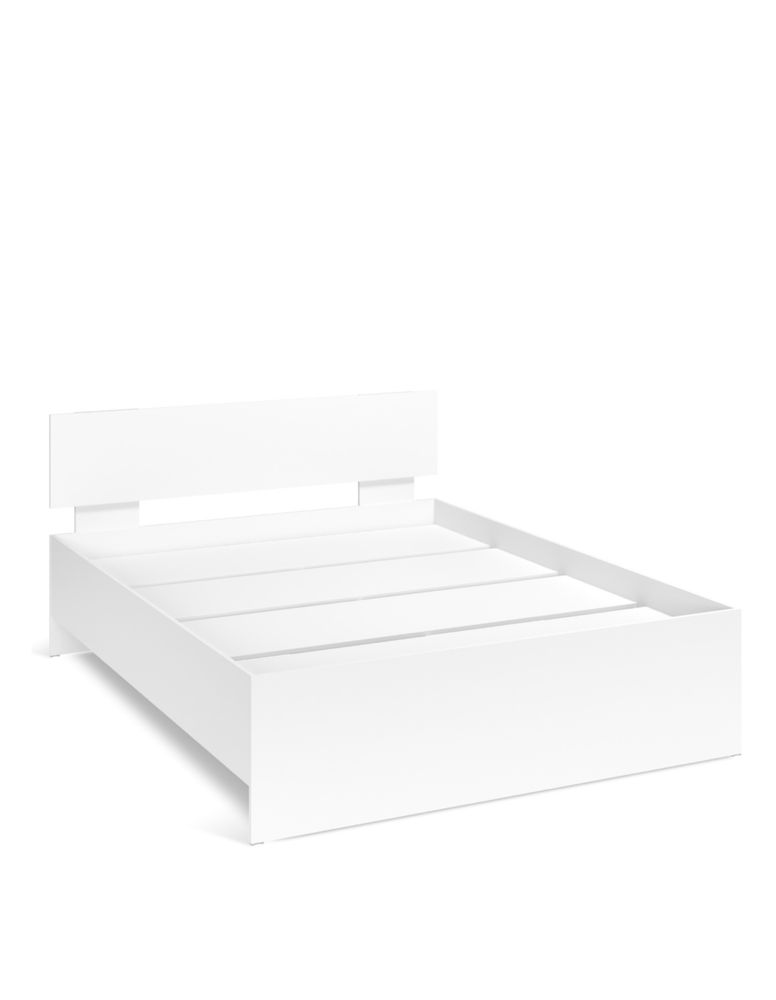Кровать двуспальная  Белая 100.000 матрас в подарок