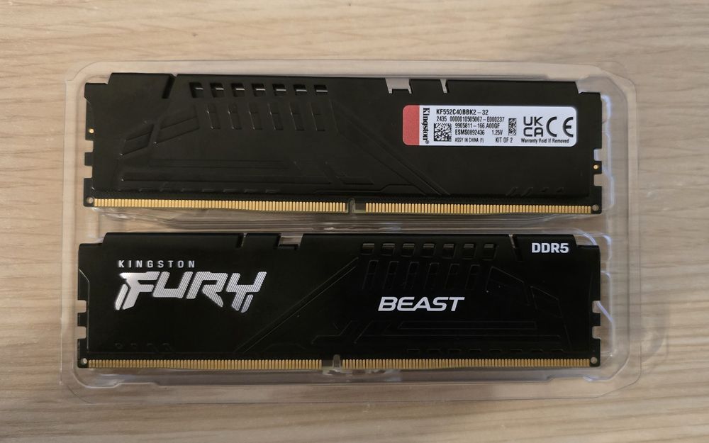 Memorie Kingston FURY Beast 2x16GB 5200MHz DDR5 (KF552C40BBK2-32)