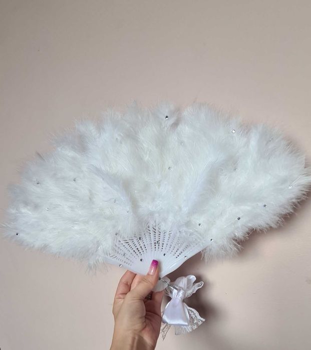 Evantai cu pene și pietricele