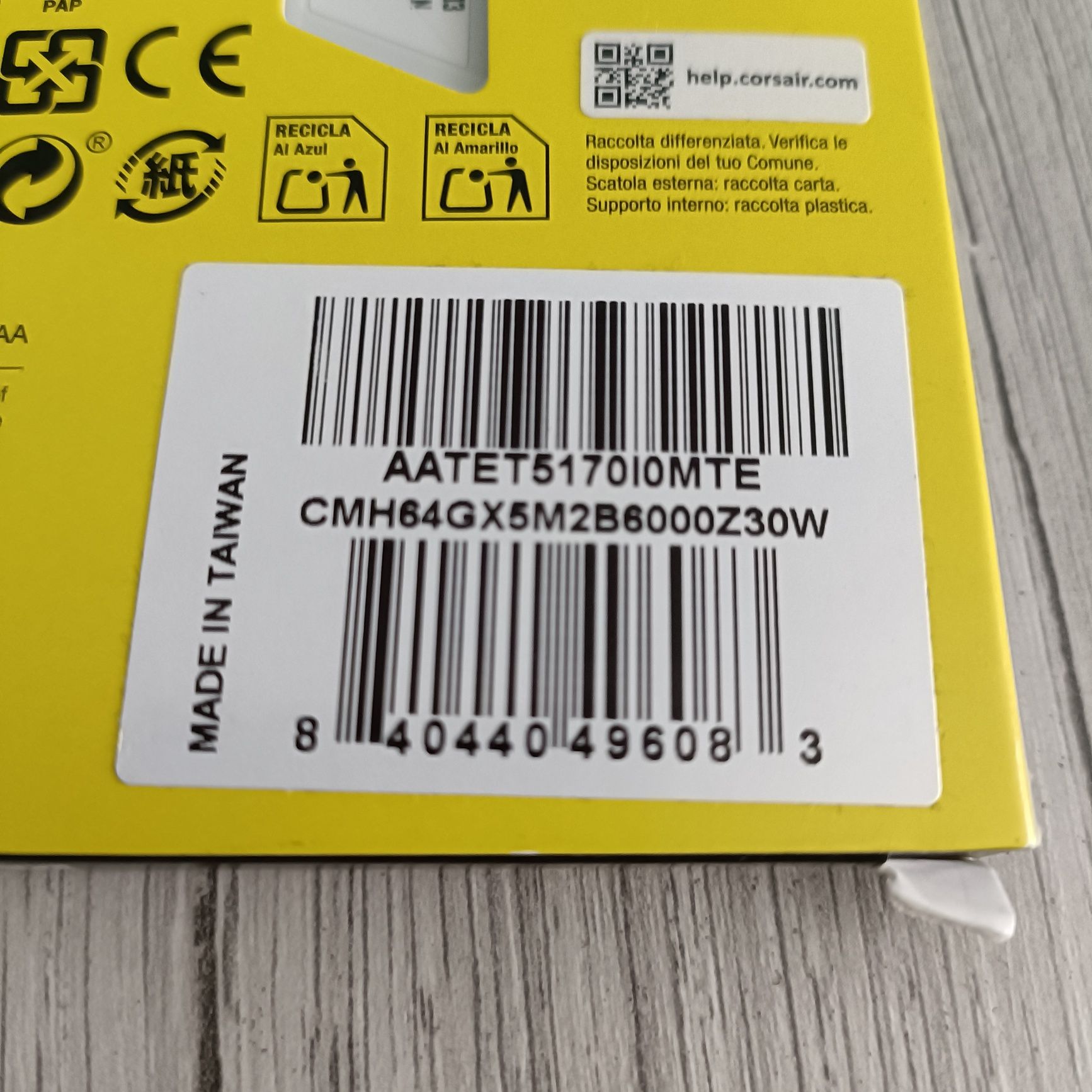 64 gb ram corsair 6000 mhz rgb white noi sigilati