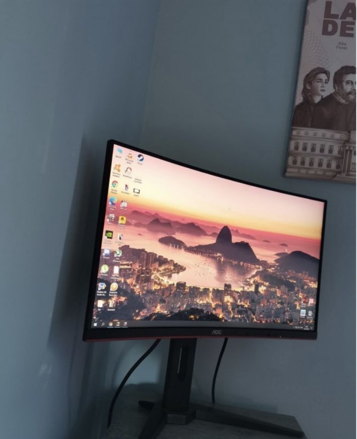 Monitor LED AOC Gaming C24G1 Curbat 24 inch 1 ms Black FreeSync 144Hz